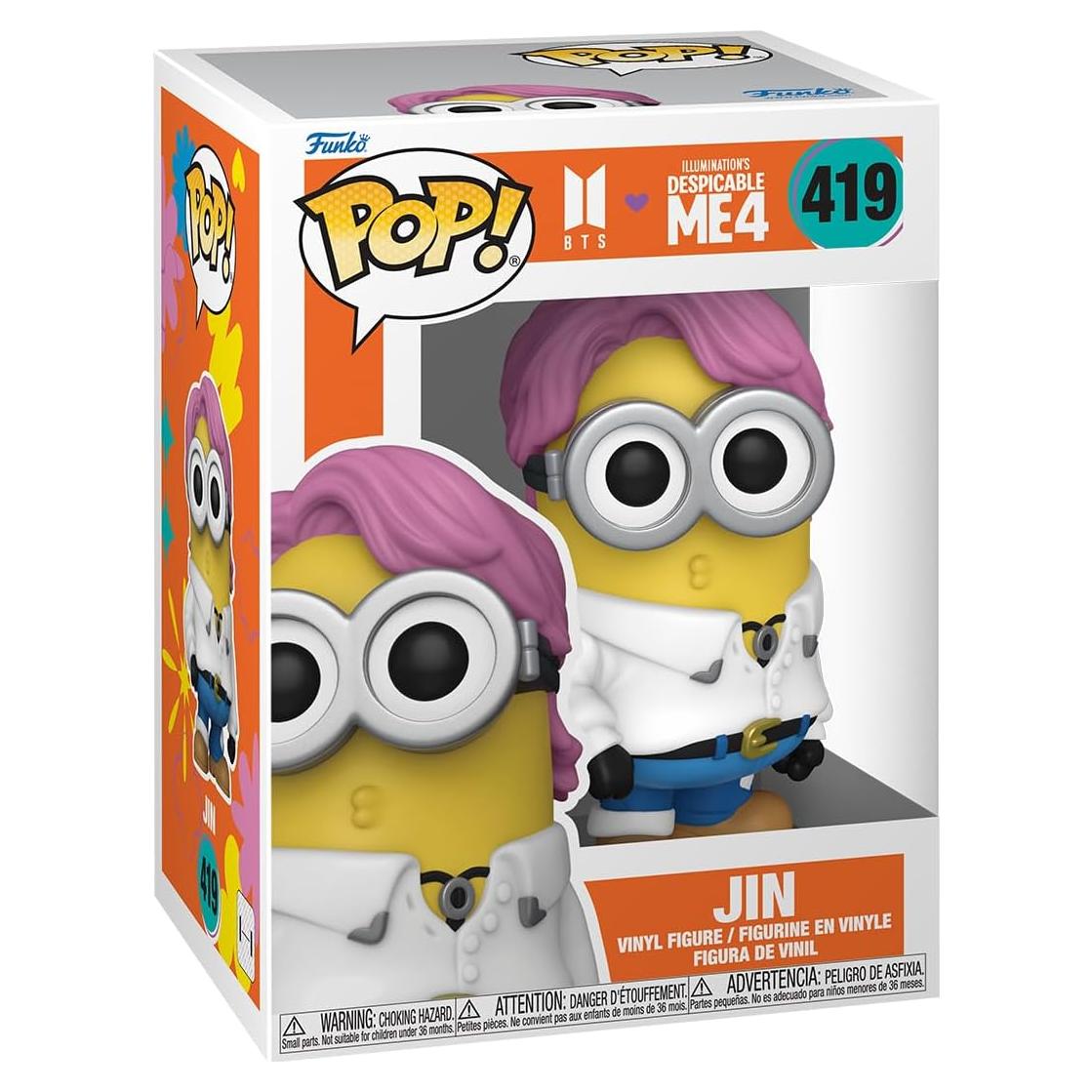 Figura Funko Pop! Jin Minion BTS - Vinilo Coleccionable 10.8cm