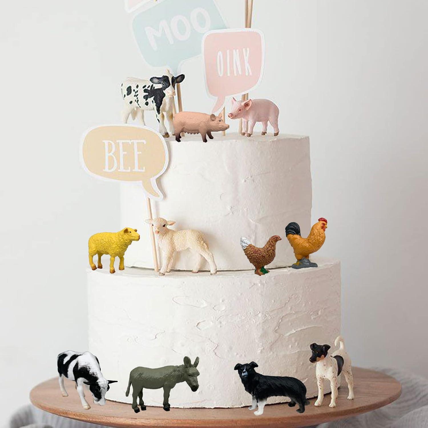 Figuritas de Animales de Granja Higherbros - 10 Piezas