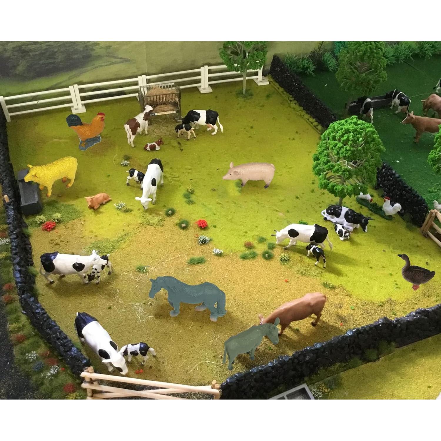 Figuritas de Animales de Granja Higherbros - 10 Piezas