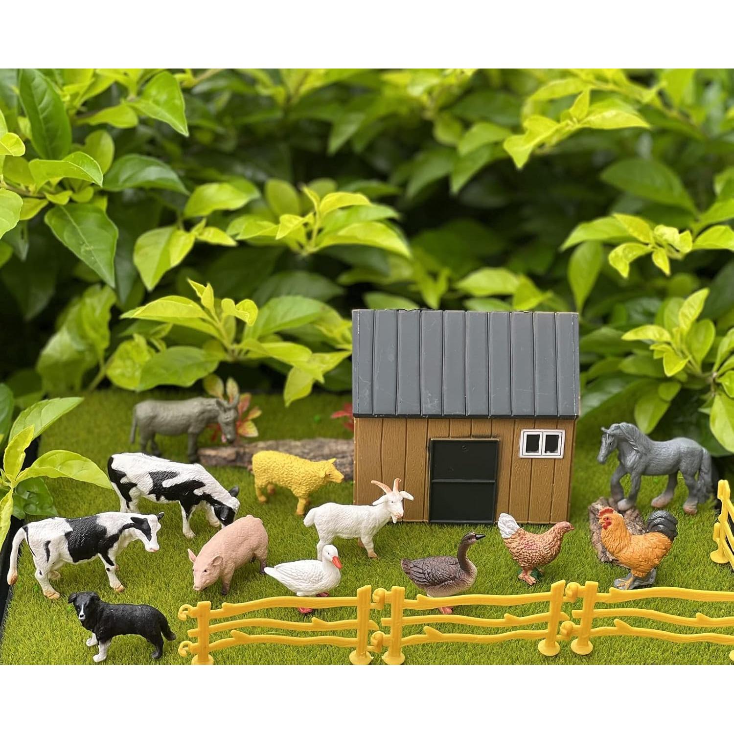 Figuritas de Animales de Granja Higherbros - 10 Piezas