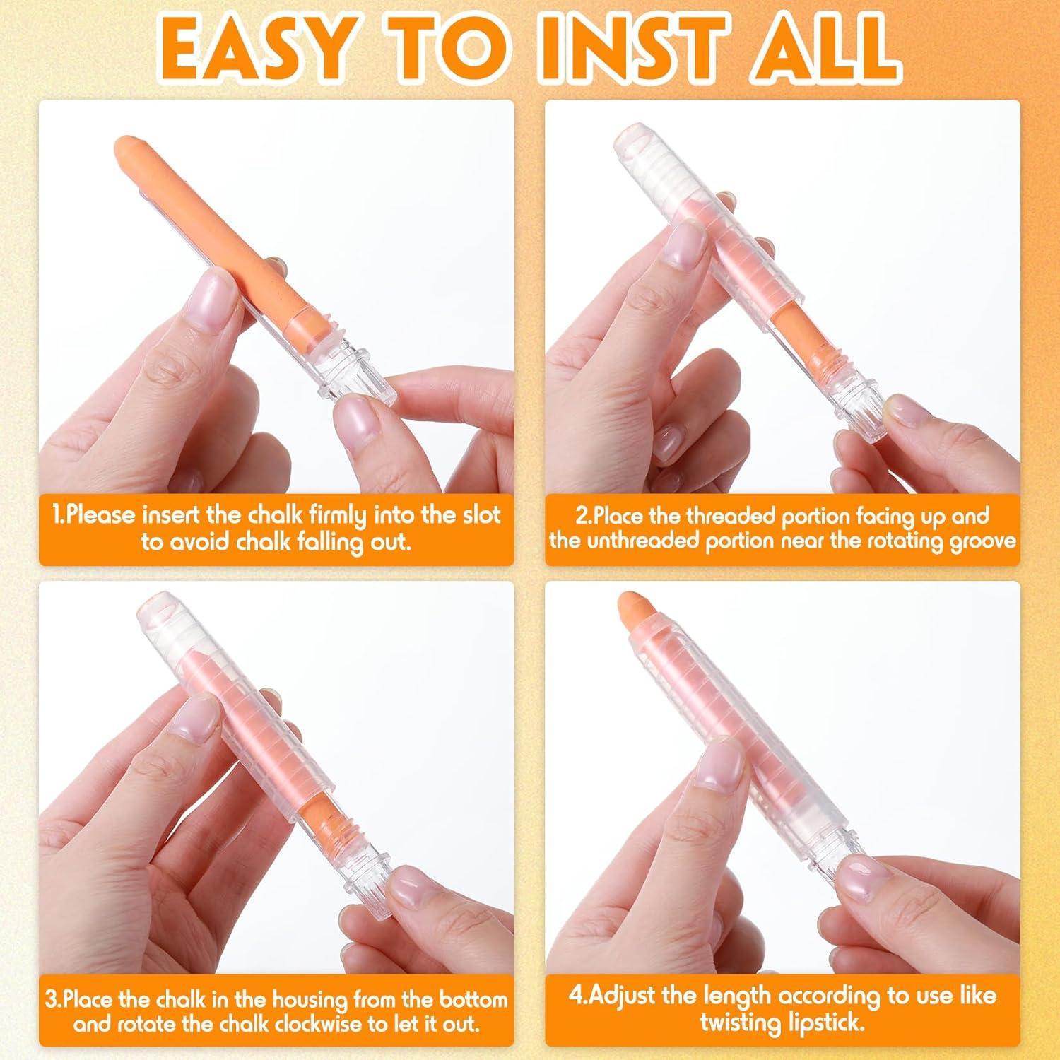 Tiza Sin Polvo Zhenbuco - 12 Colores Lavables para Niños