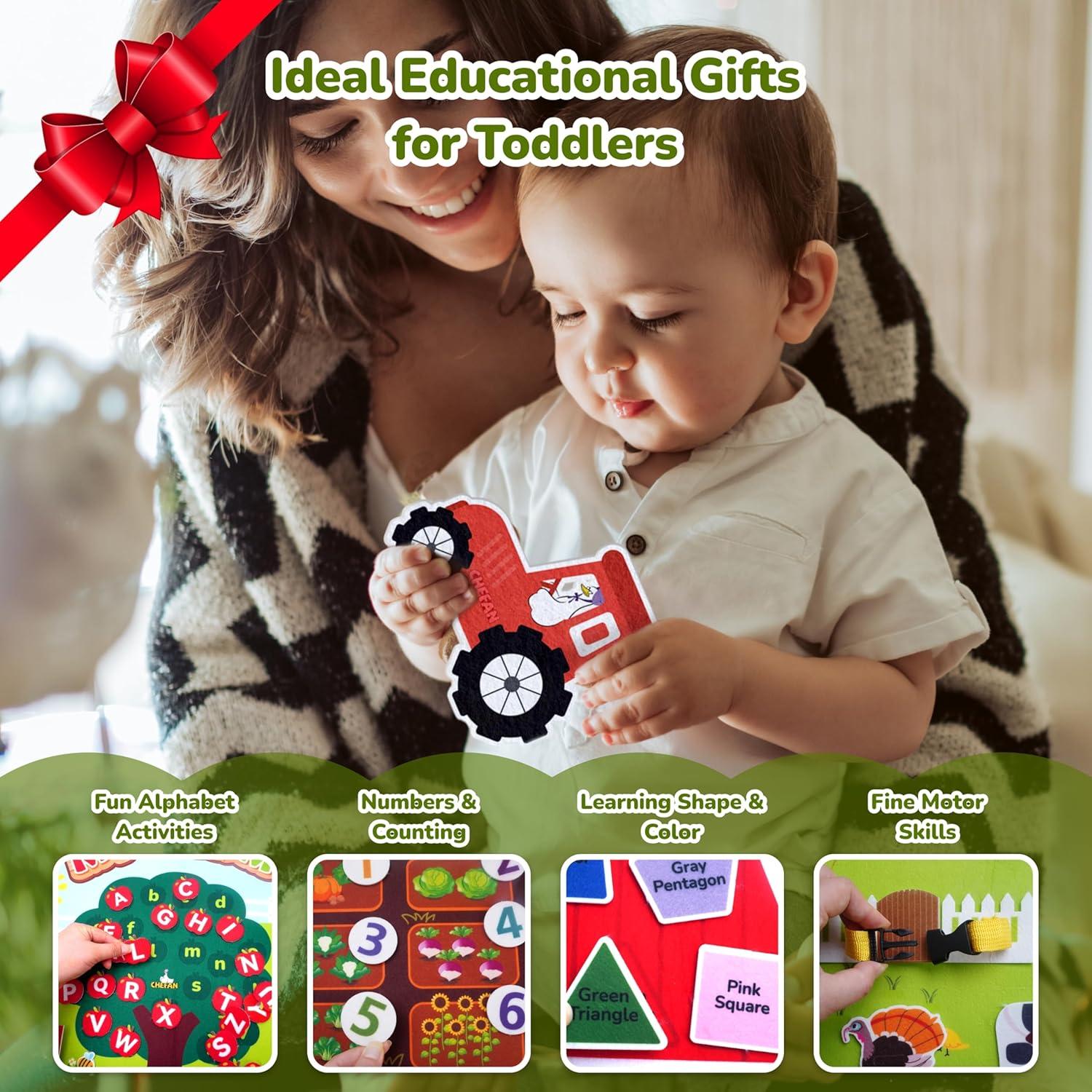 Conjunto de Tablero de Cuentos de Fieltro CHEFAN 99 Piezas