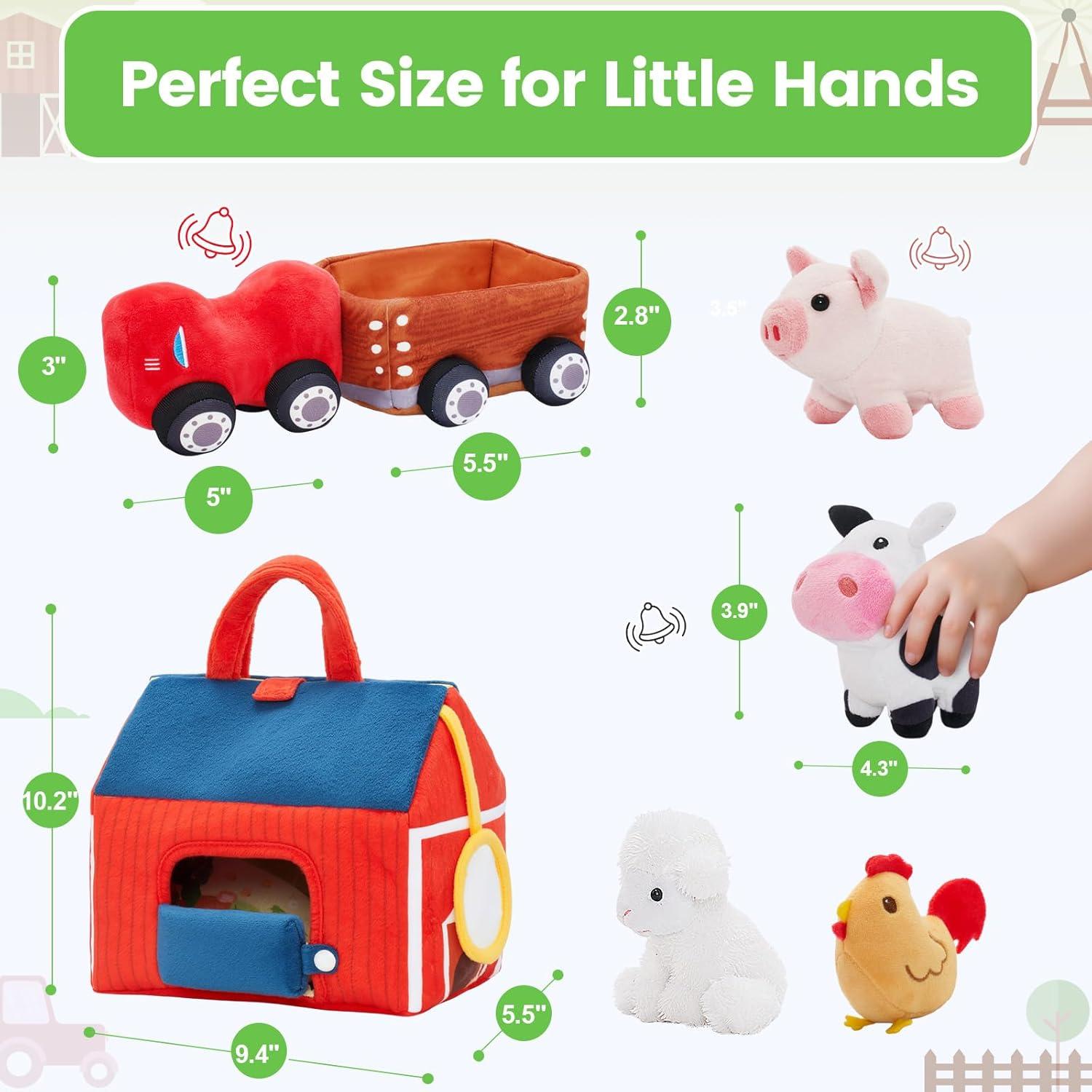 Conjunto de Juguetes de Granja OUOZZZ para Niños 1-3 Años