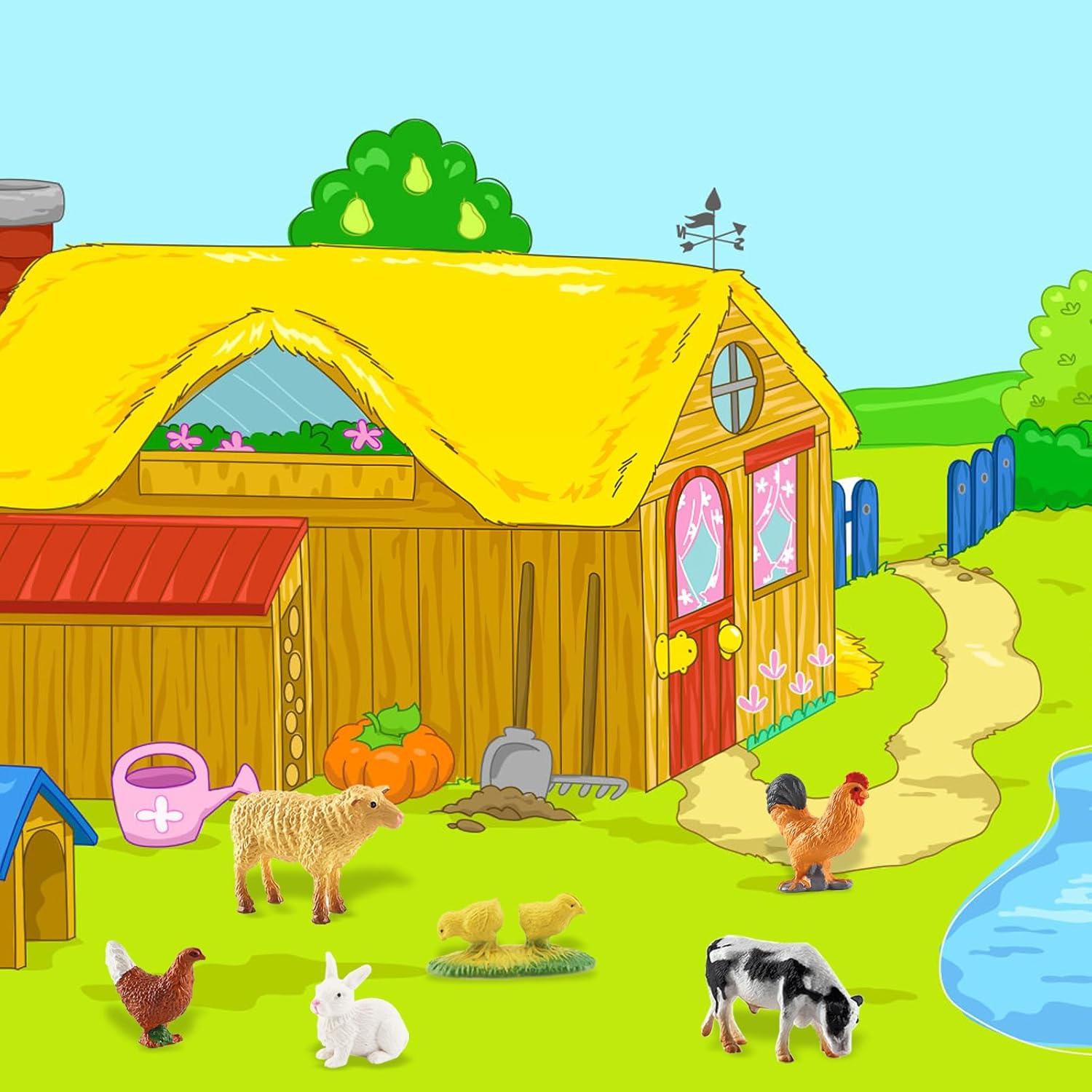 30 Piezas Figuras de Animales de Granja ONEST Juguetes Educativos