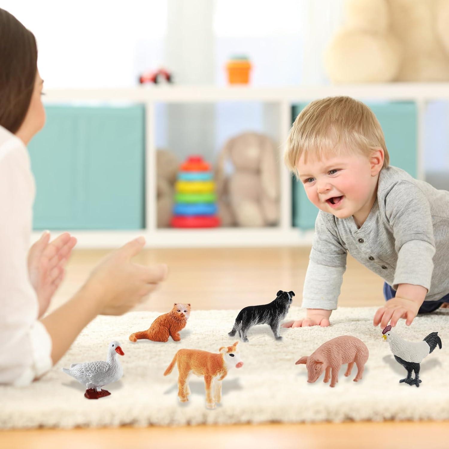 30 Piezas Figuras de Animales de Granja ONEST Juguetes Educativos