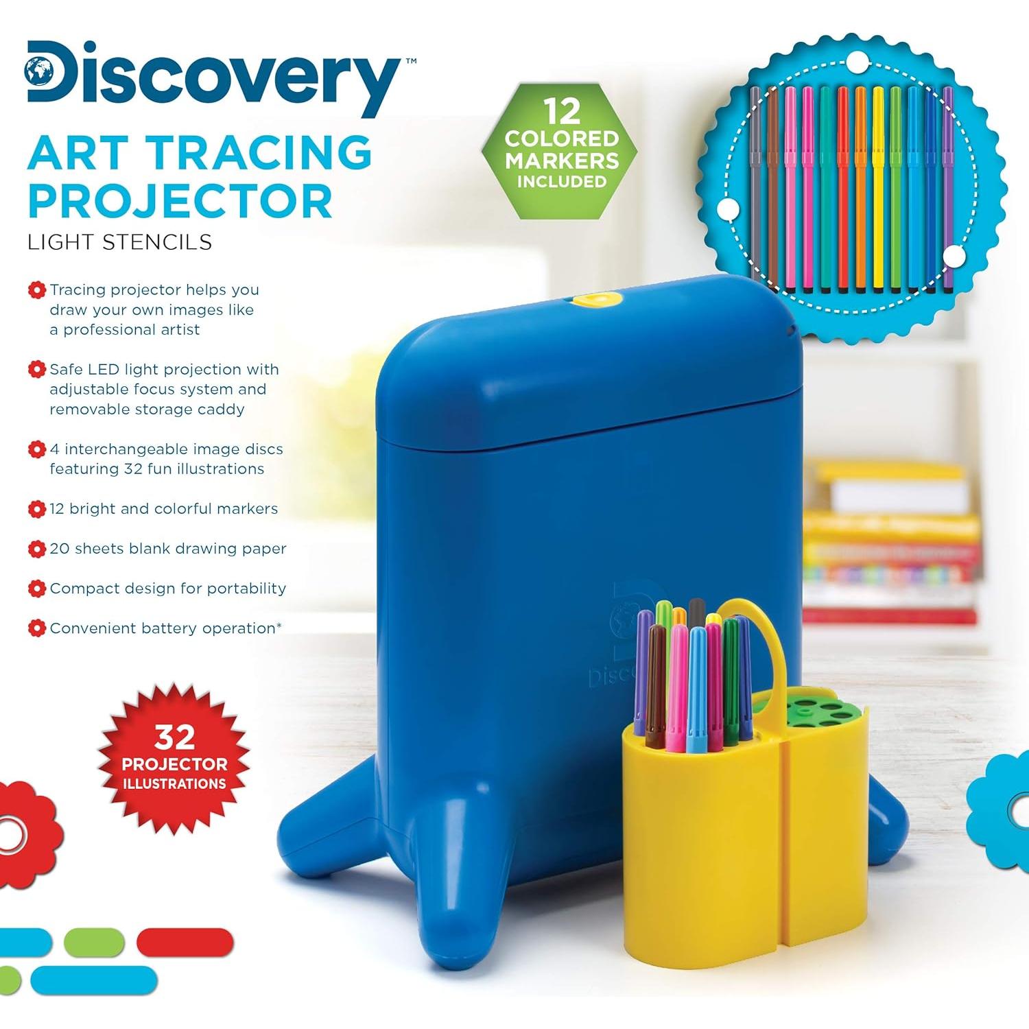 Proyector de Trazado de Arte Discovery Kids con 32 Plantillas