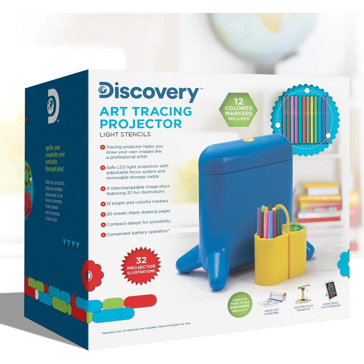 Proyector de Trazado de Arte Discovery Kids con 32 Plantillas