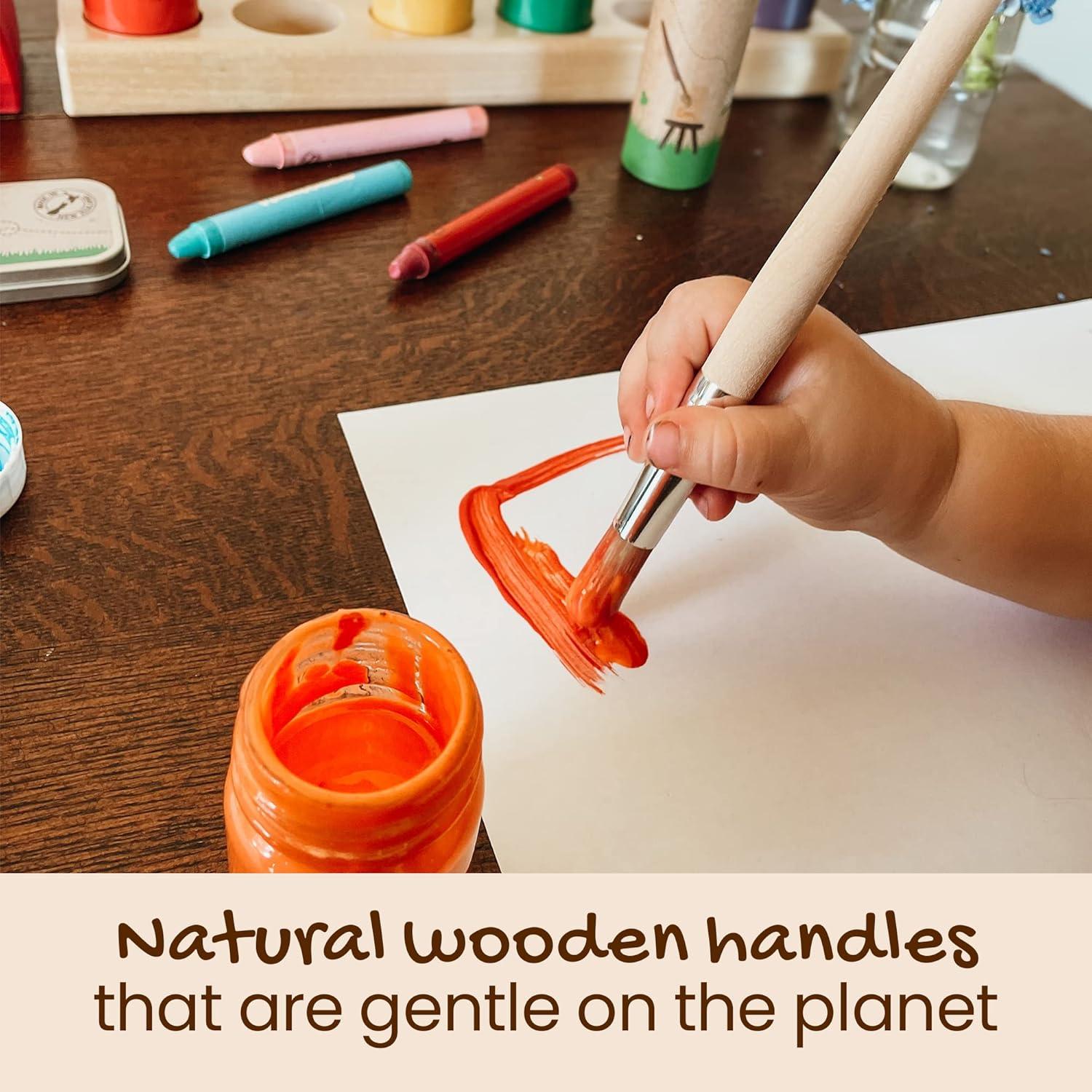 Juego de Pinceles Jumbo Honeysticks - 3 Pinceles para Niños