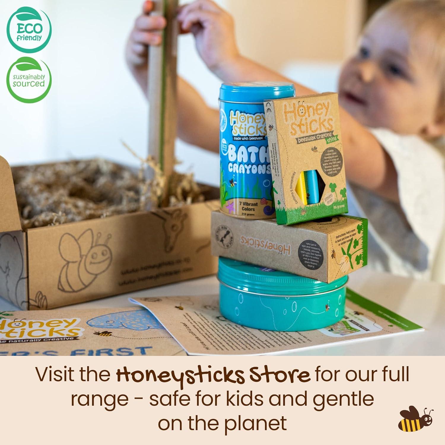 Juego de Pinceles Jumbo Honeysticks - 3 Pinceles para Niños