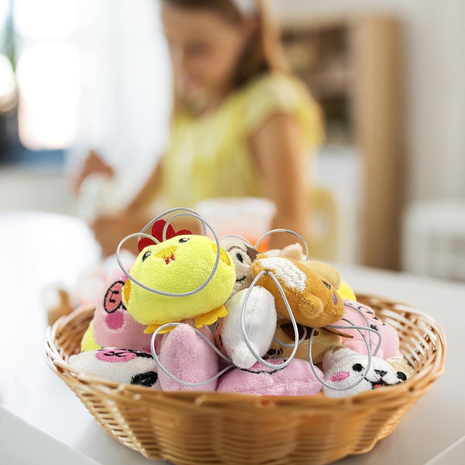 Juego de 40 Juguetes de Peluche Mini Animales de Granja