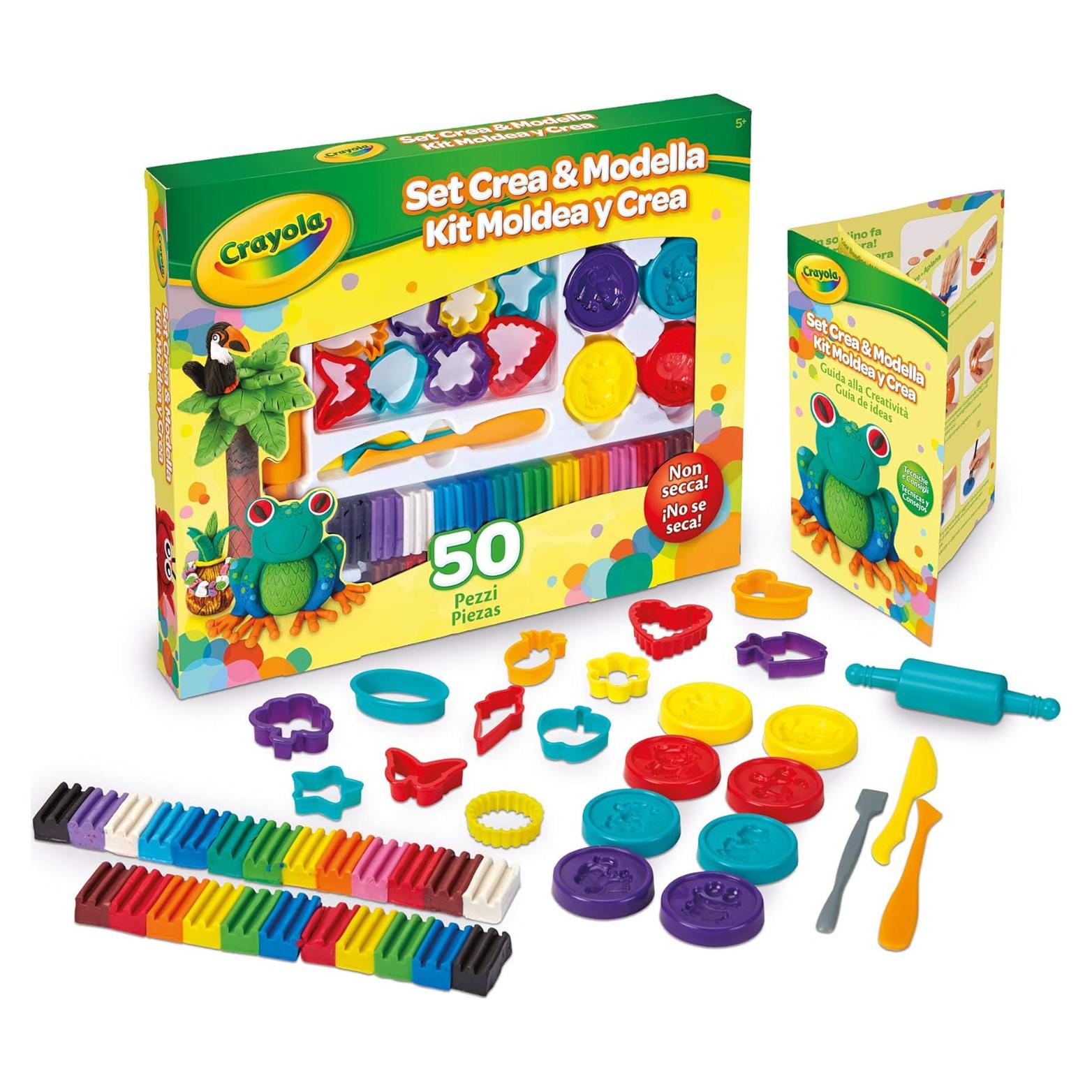 Kit de Arte de Arcilla Crayola Deluxe 50 Piezas No Tóxica