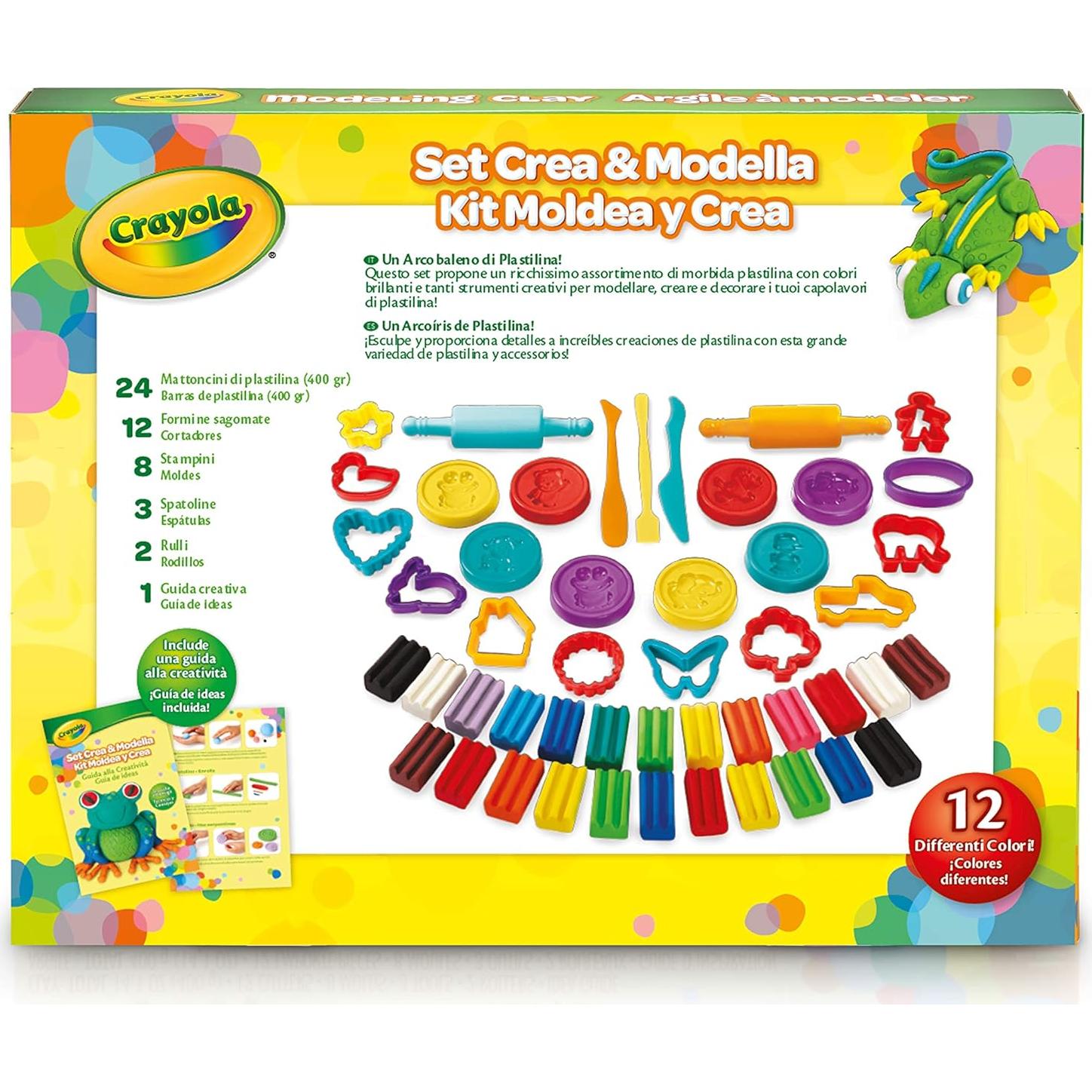 Kit de Arte de Arcilla Crayola Deluxe 50 Piezas No Tóxica