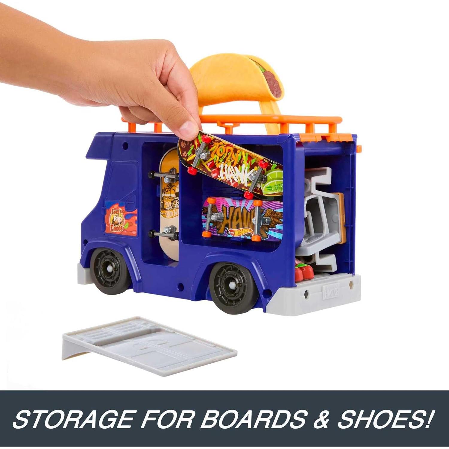 Juego de Patinaje Hot Wheels Skate Taco Truck con Tabla y Zapatos