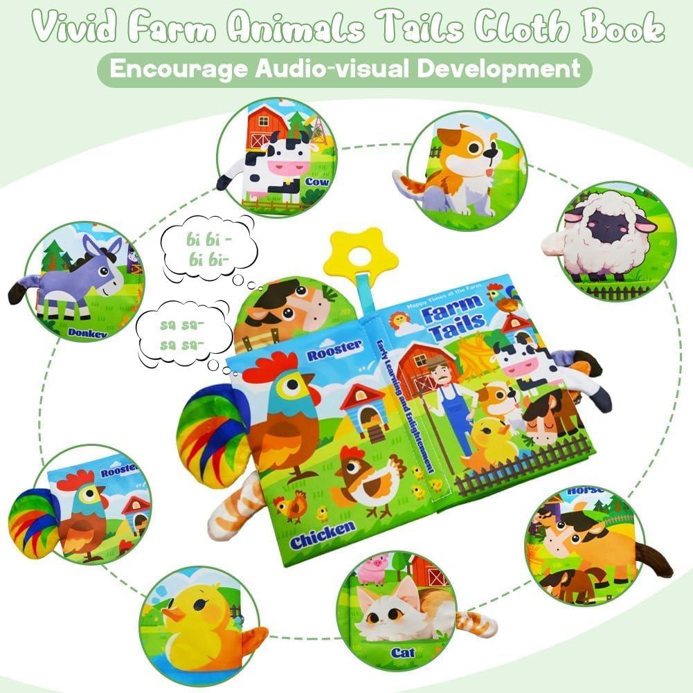 Gran Granja Musical Roja Kimicare con Animales y Libro