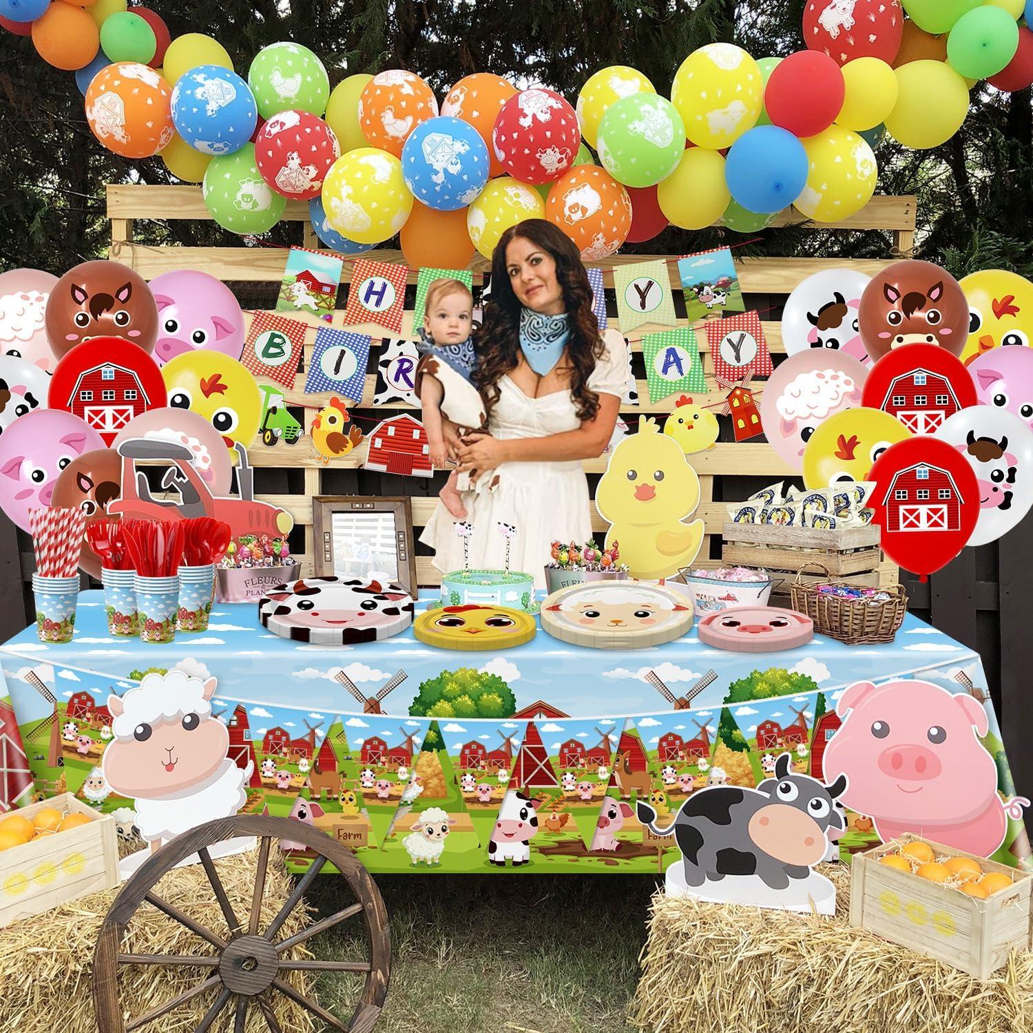 Decoraciones de Cumpleaños en la Granja APUXXJUPA - 181 Piezas