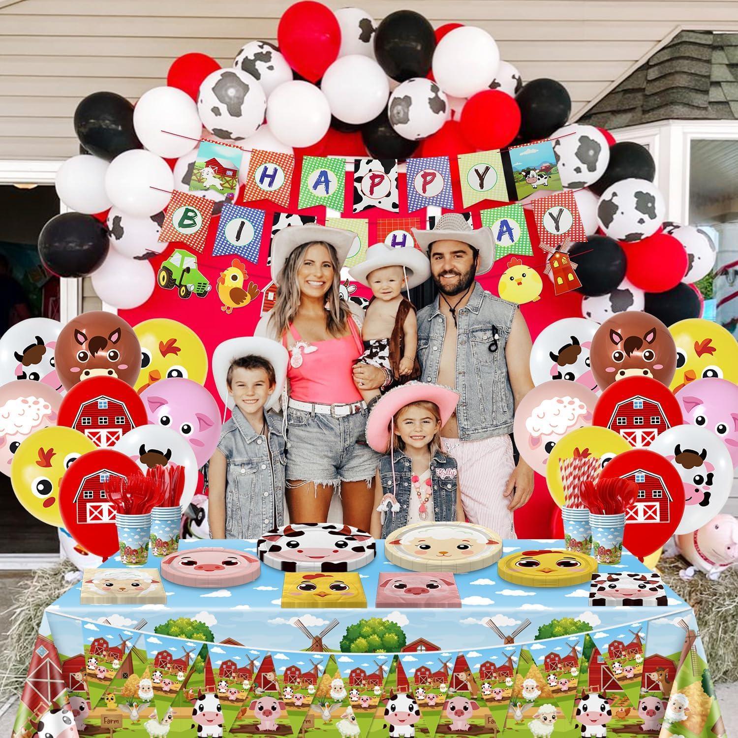 Decoraciones de Cumpleaños en la Granja APUXXJUPA - 181 Piezas