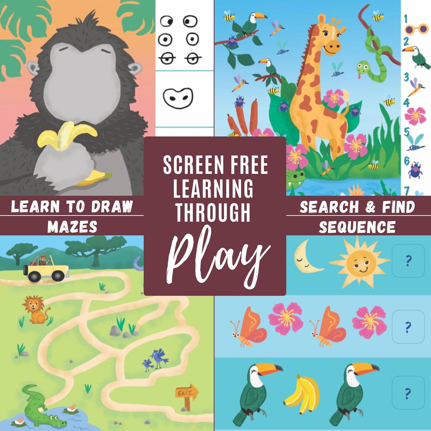 Libro de Actividades Educativas Totebook Selva - 18 Páginas