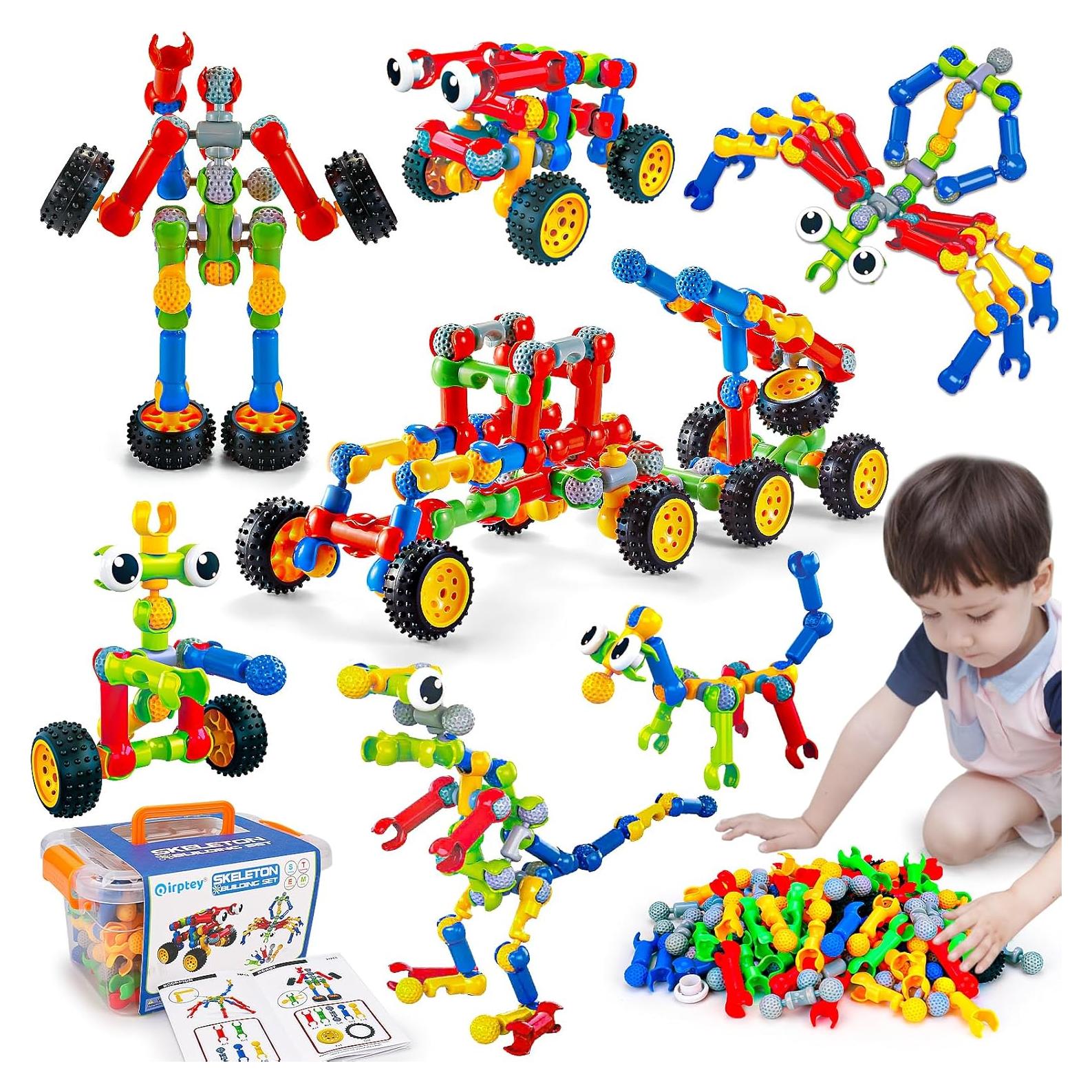 Juguetes de Construcción STEM Qirptey 125 Pcs para Niños 3-8 Años