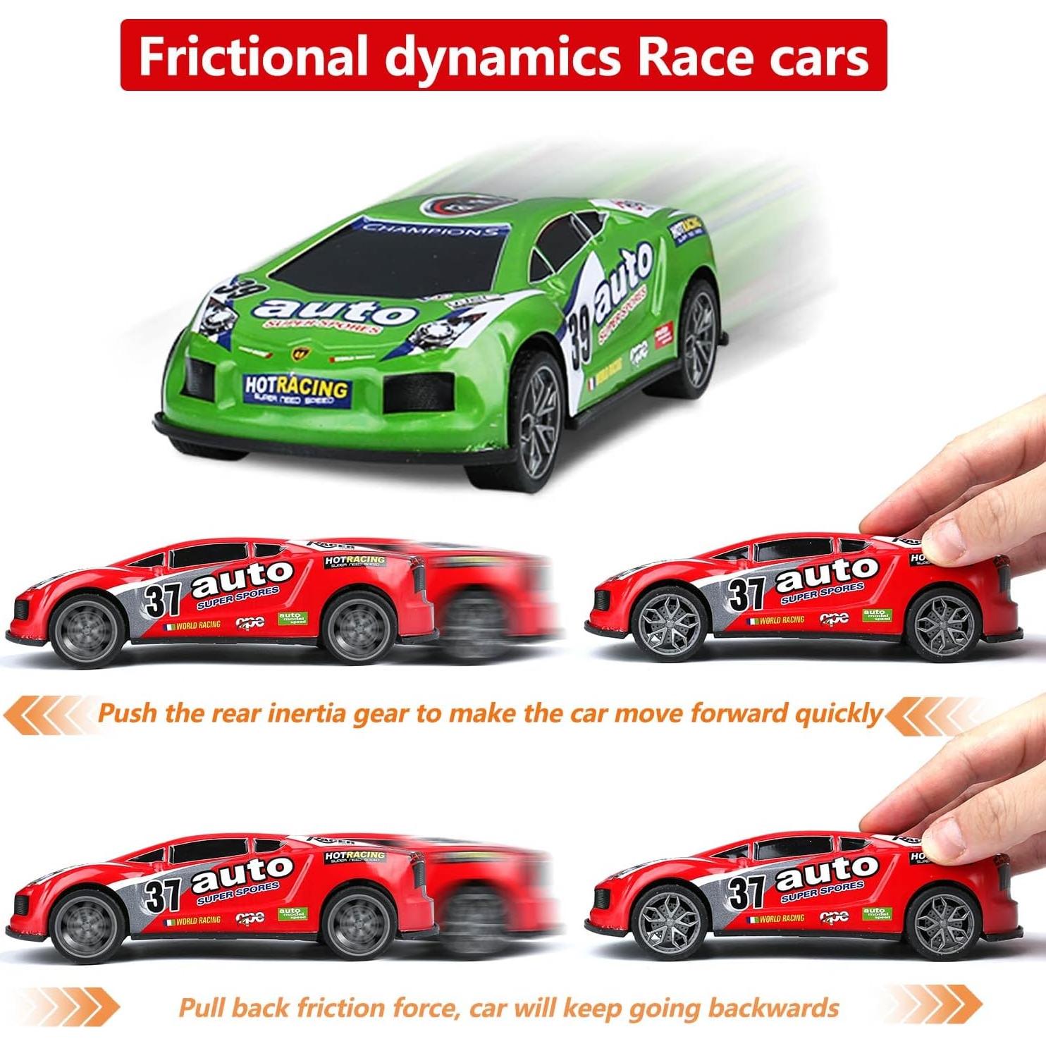 Set de coches de fricción ZOHANINDL 7" - 3 colores para niños