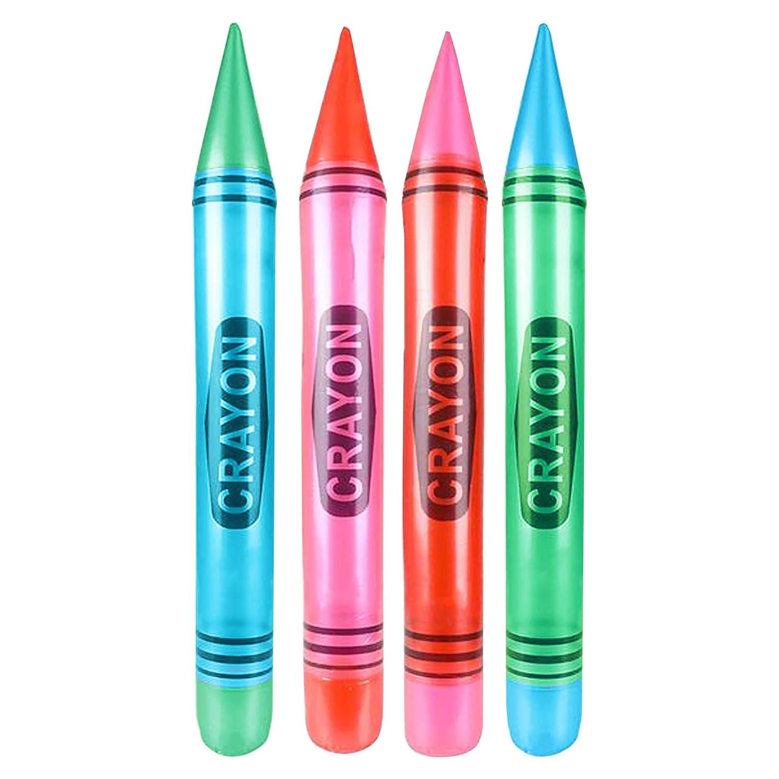 Juego de 4 Crayones Inflables RIN 111.76 cm Colores Variados