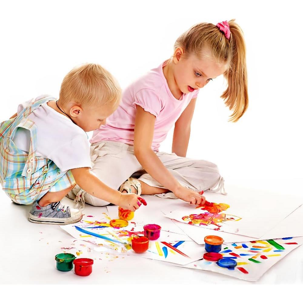 Juego de Pintura con Dedos LithoConcepts - No Tóxico, 12 Colores