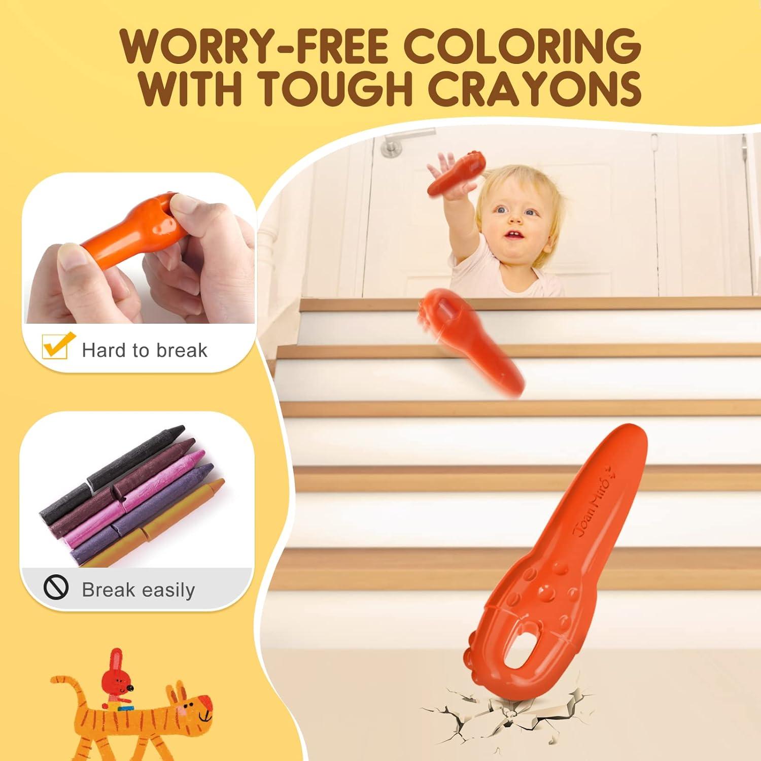 Crayones Jumbo Lavables Jar Melo 24 Colores para Niños