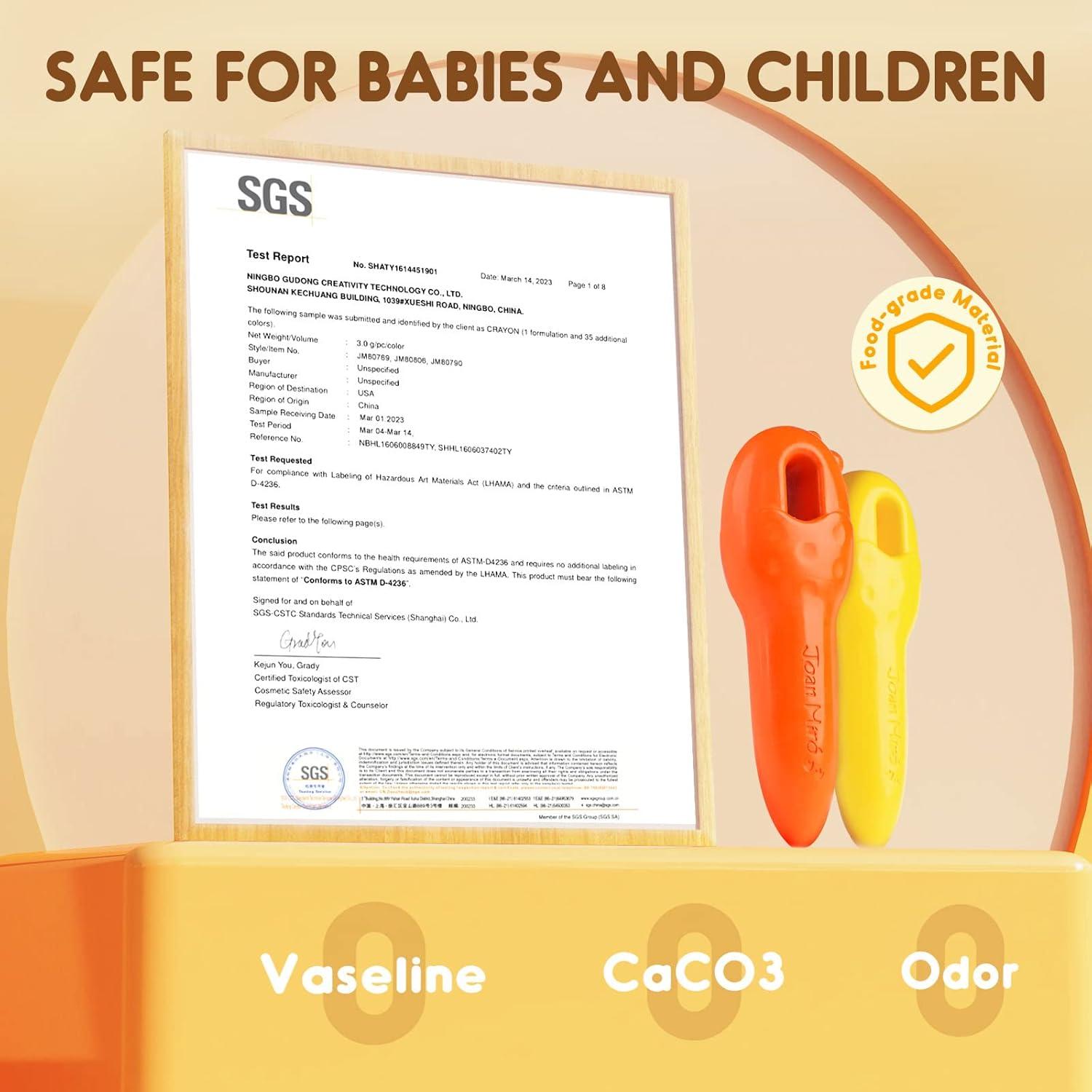 Crayones Jumbo Lavables Jar Melo 24 Colores para Niños