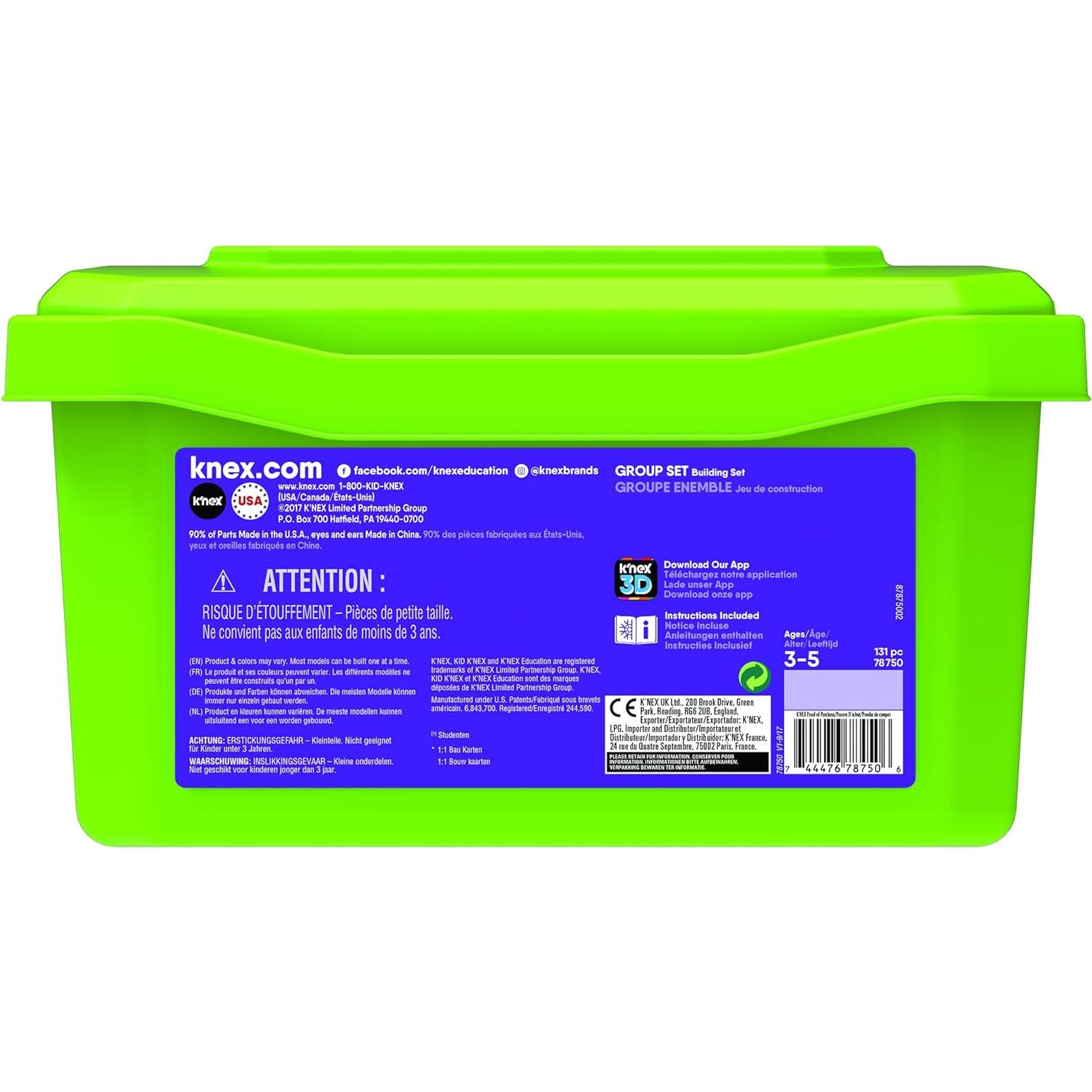 K'NEX Educación - Conjunto de Construcción 131 Piezas 3+