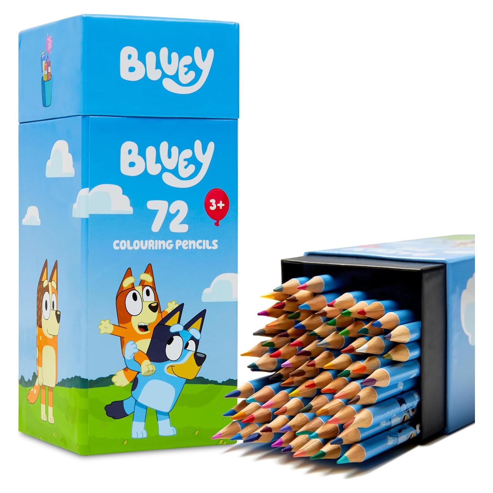 Set de Lápices de Colorear Bluey - 72 Colores para Niños