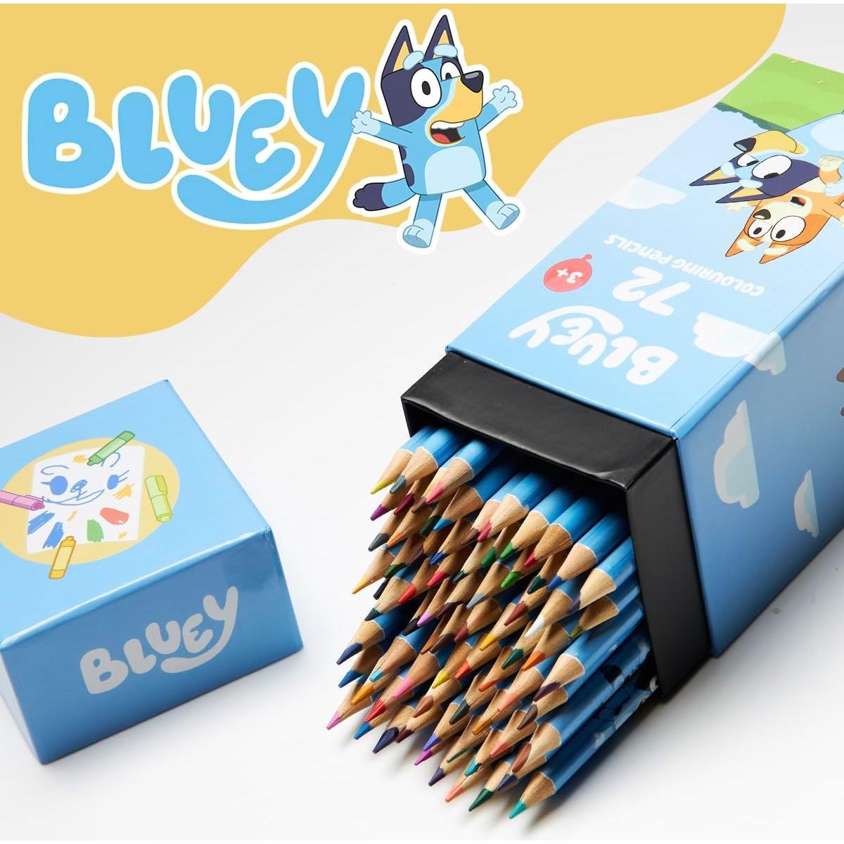Set de Lápices de Colorear Bluey - 72 Colores para Niños