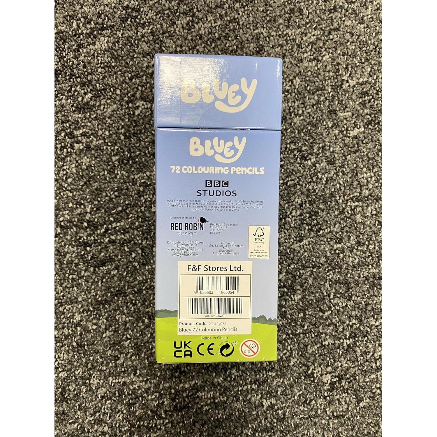 Set de Lápices de Colorear Bluey - 72 Colores para Niños