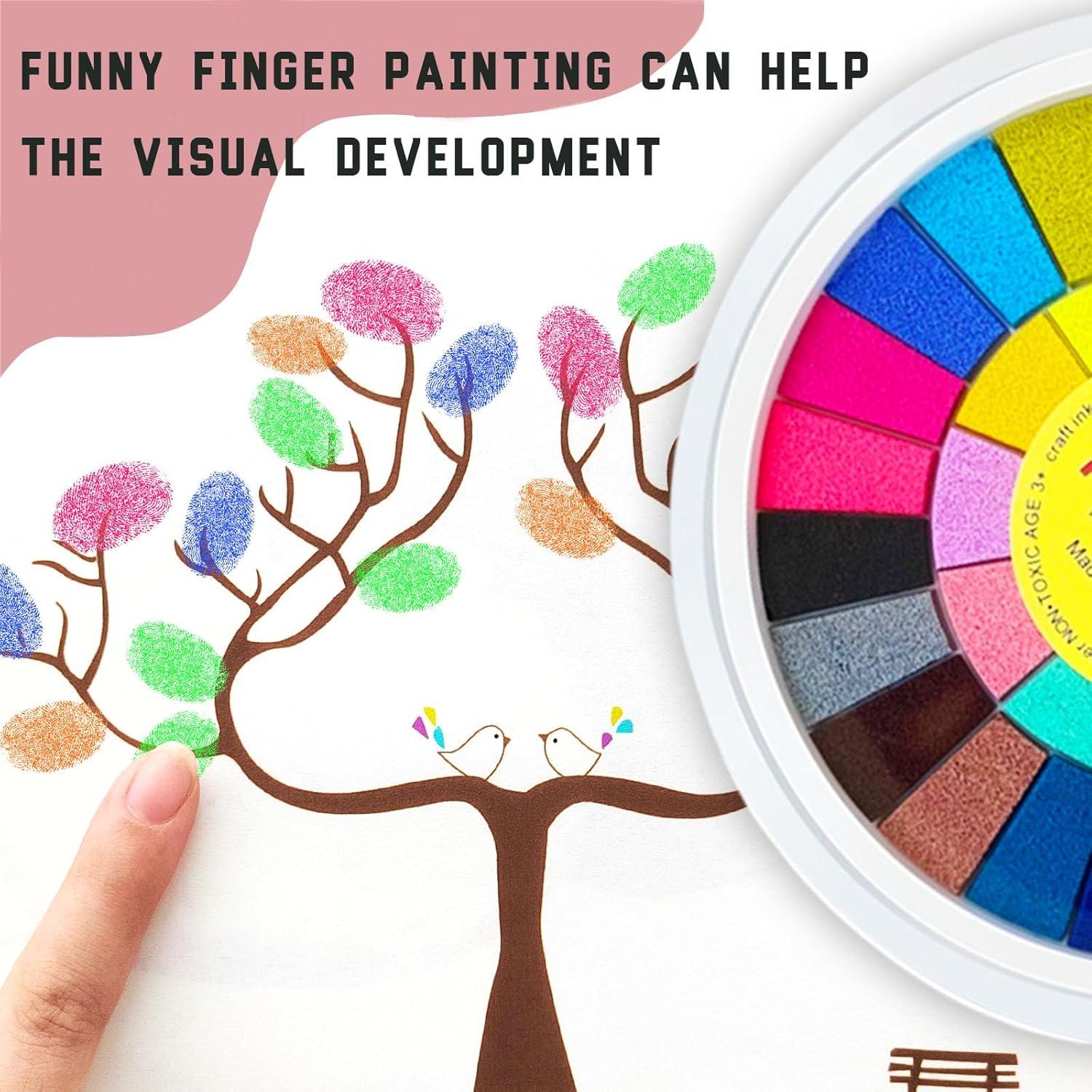 Conjunto de Pintura de Dedos Lavable Xuyyicao 36 Colores 18ml