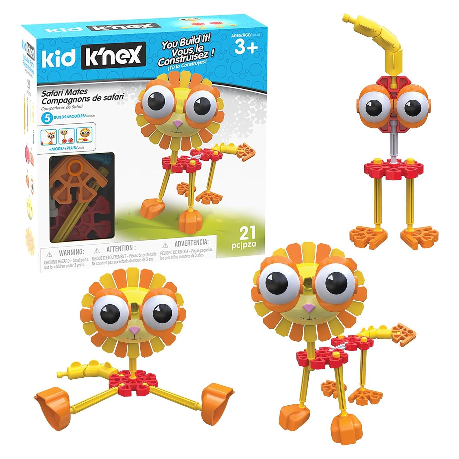 K'NEX Set Compañeros de Safari 21 Piezas para Niños