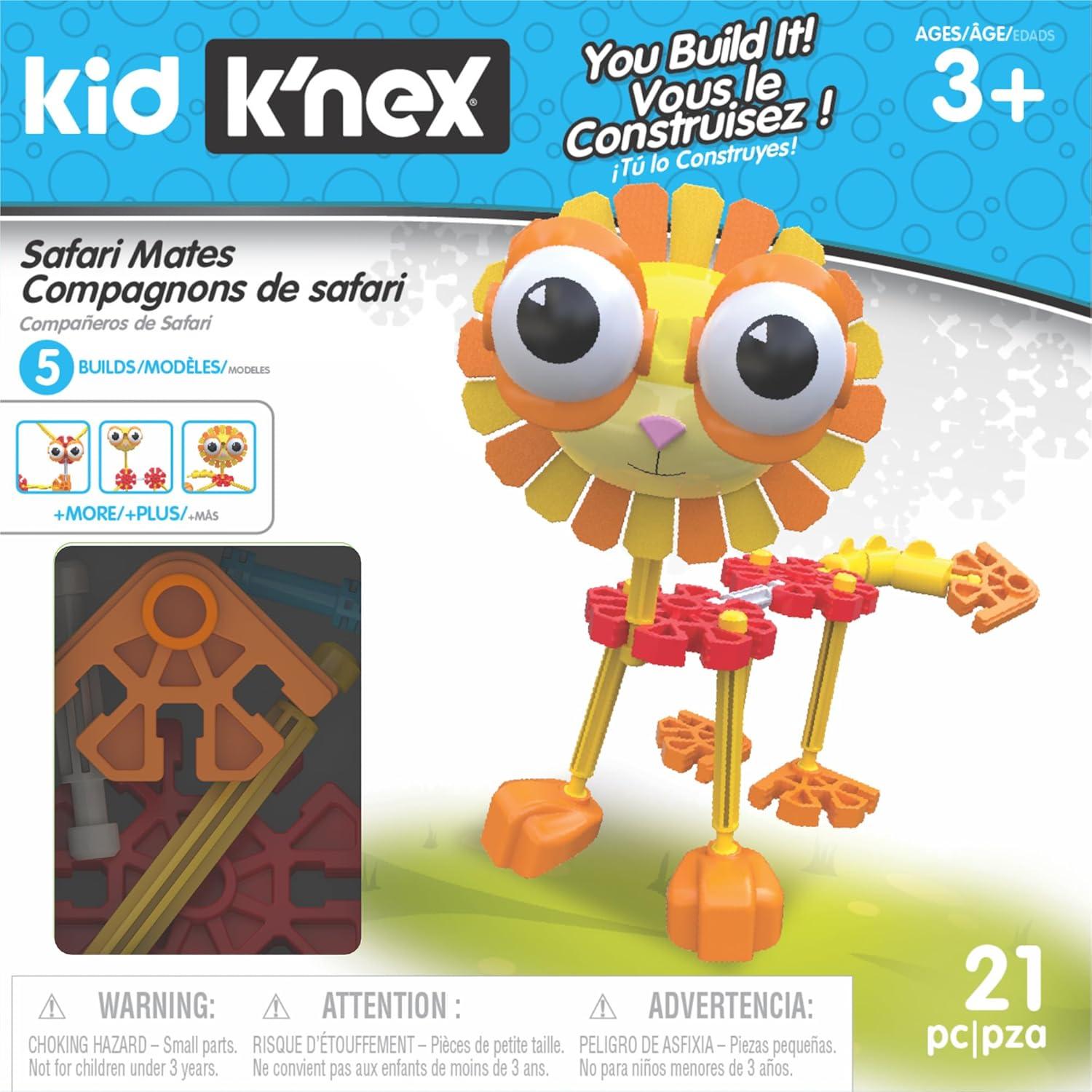 K'NEX Set Compañeros de Safari 21 Piezas para Niños