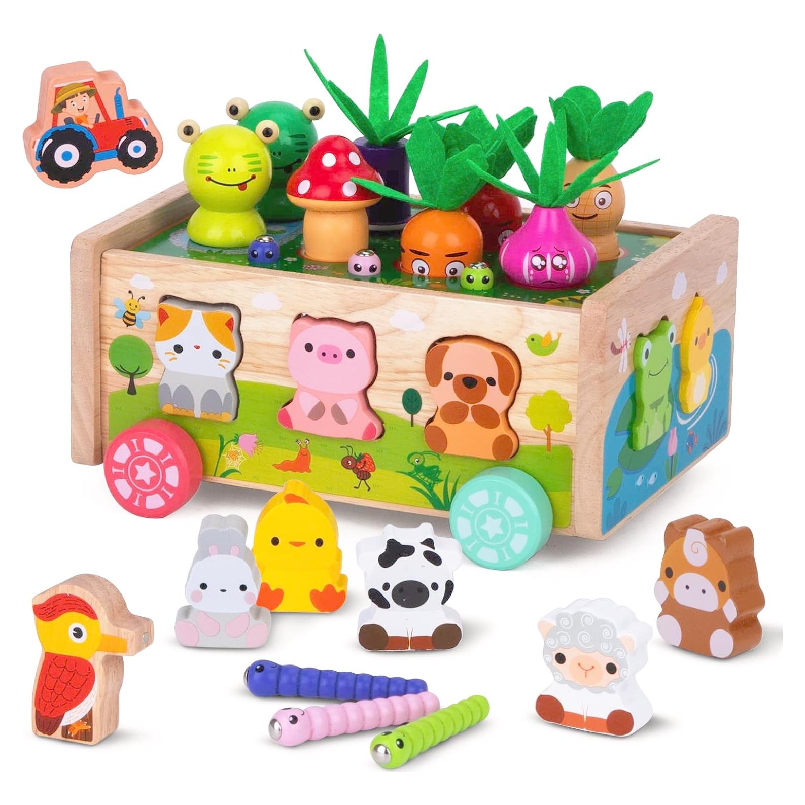 Juguete Educativo de Madera KMTJT para Niños 1-3 Años