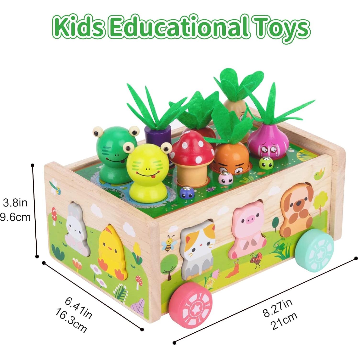 Juguete Educativo de Madera KMTJT para Niños 1-3 Años