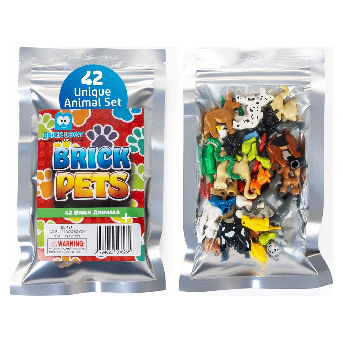 Set de Figuras de Animales Brick Loot - 42 Piezas Educativas