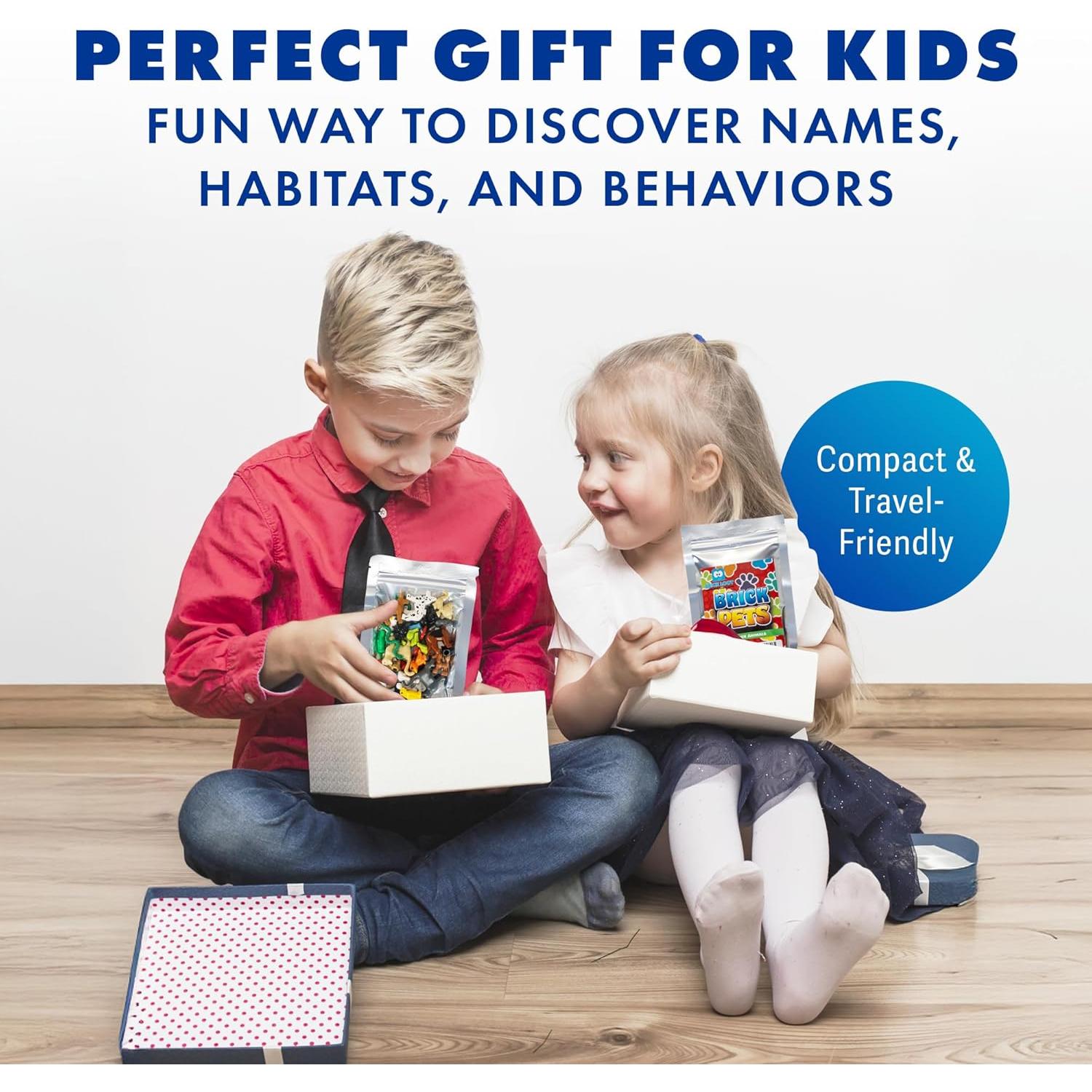 Set de Figuras de Animales Brick Loot - 42 Piezas Educativas