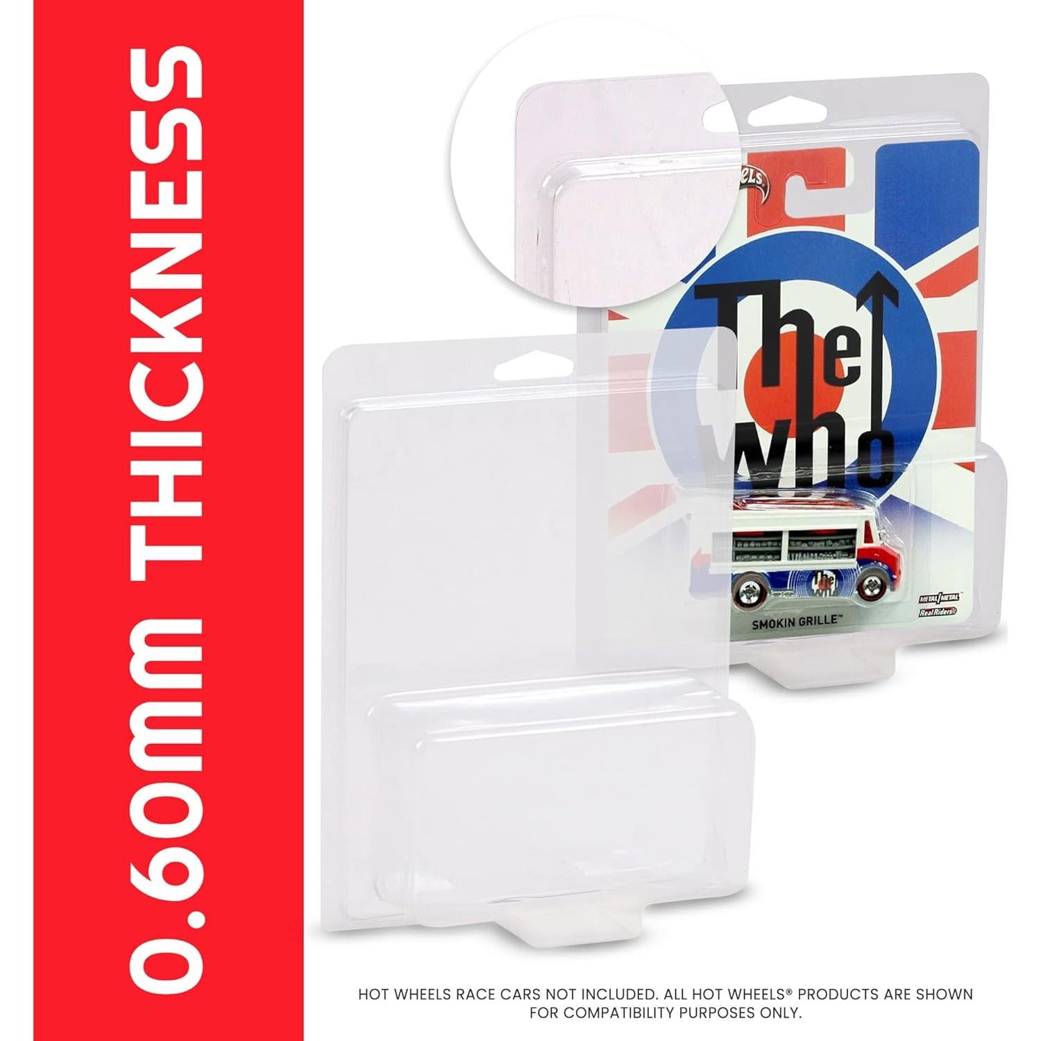 Funda Protectora Hot Wheels EVORETRO 0.60MM Paquete de 19