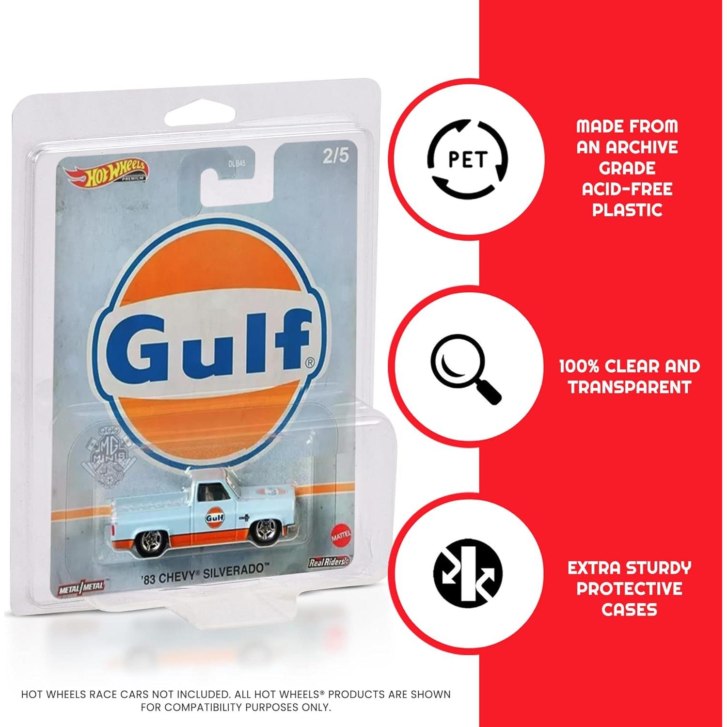 Funda Protectora Hot Wheels EVORETRO 0.60MM Paquete de 19