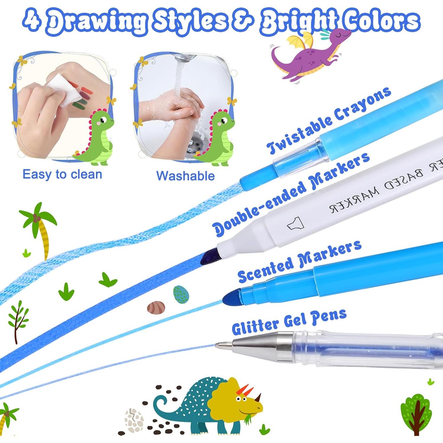 Set de Marcadores de Dinosaurios Purtarly 48PCS para Niños