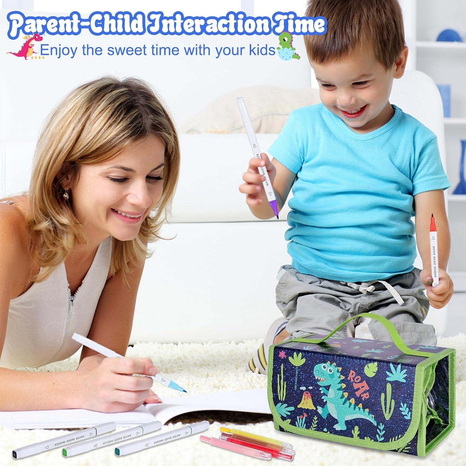 Set de Marcadores de Dinosaurios Purtarly 48PCS para Niños