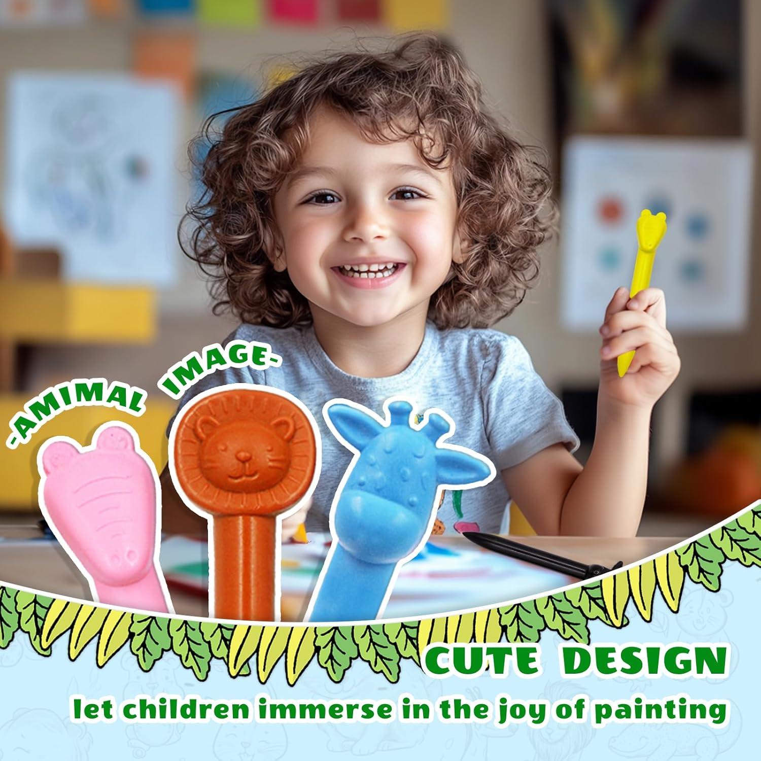 Set de Crayones en Forma de Animales R&DLanci - 11 Piezas No Tóxicas