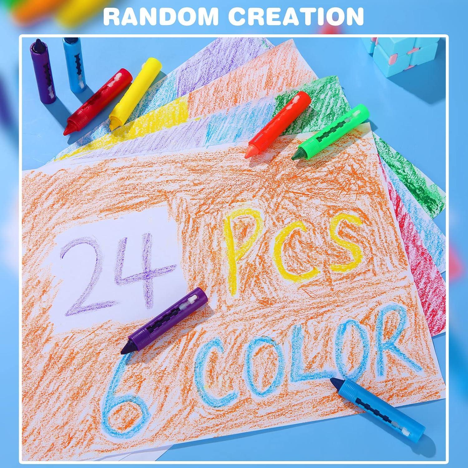 Crayones Lavables Epakh 24 Piezas para Niños y Niñas