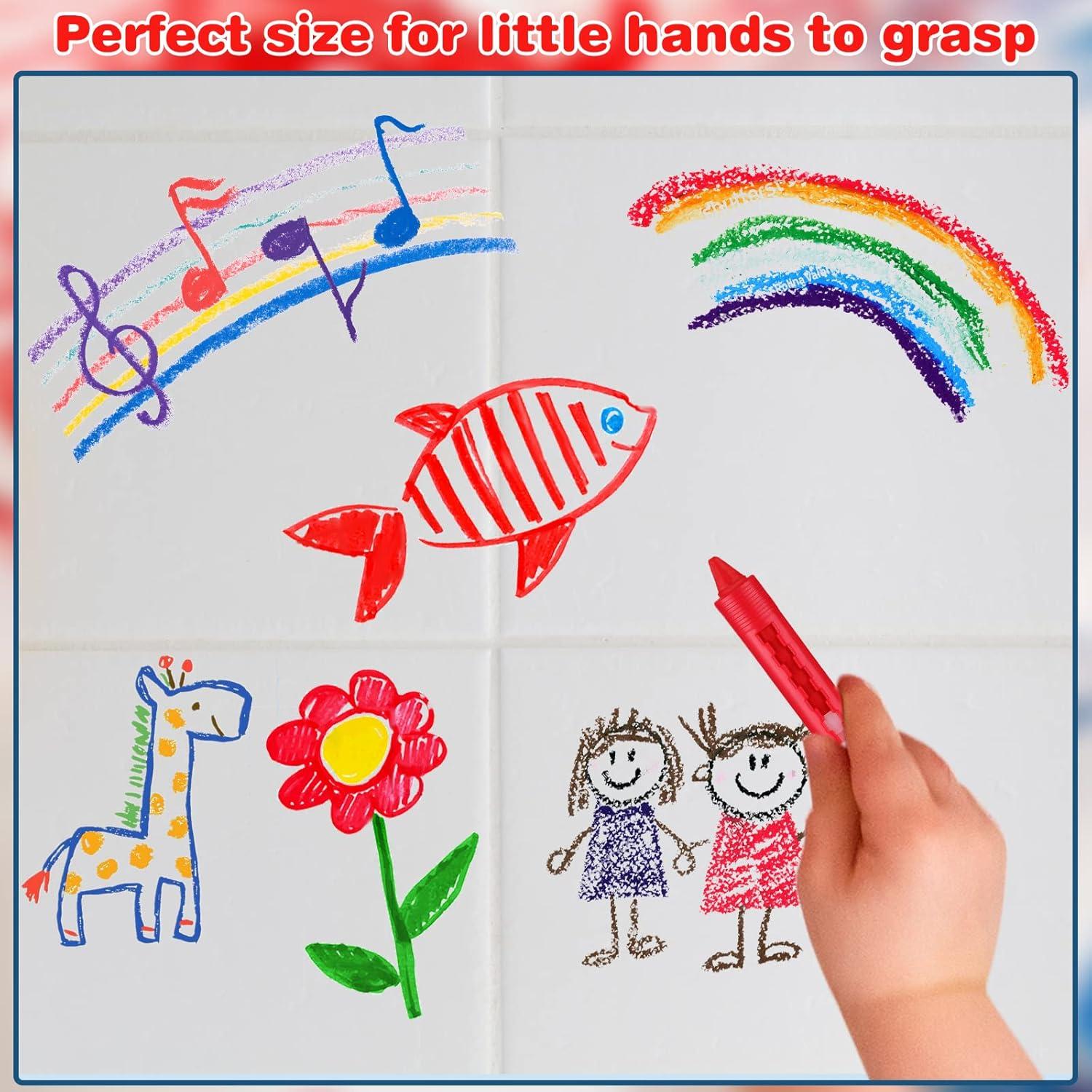 Crayones Lavables Epakh 24 Piezas para Niños y Niñas