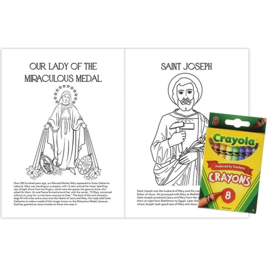 Set de Colorear Religioso Westmon Works con Crayones y Marcador