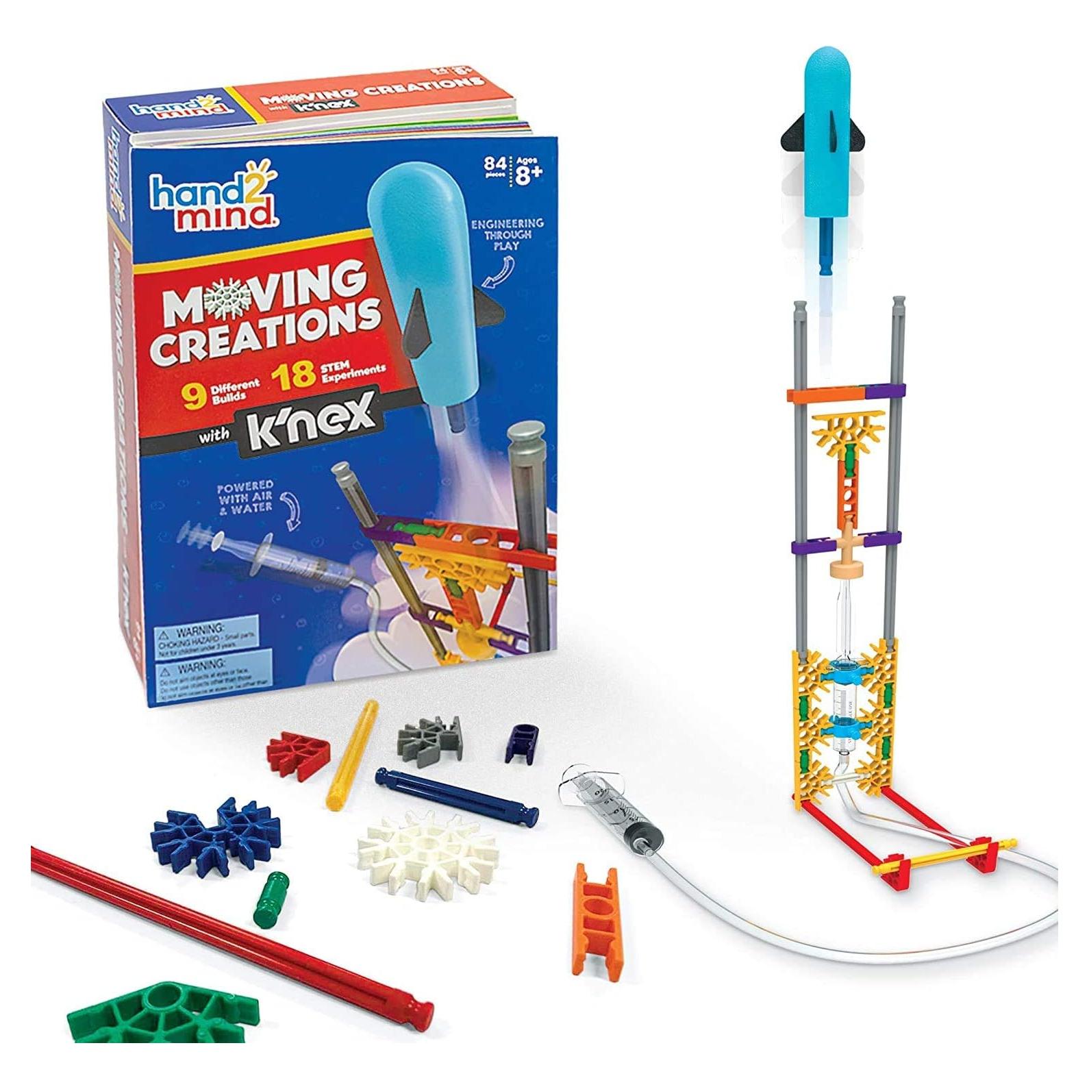 Kit de Ciencia Hand2mind K'NEX 9 Modelos 18 Experimentos