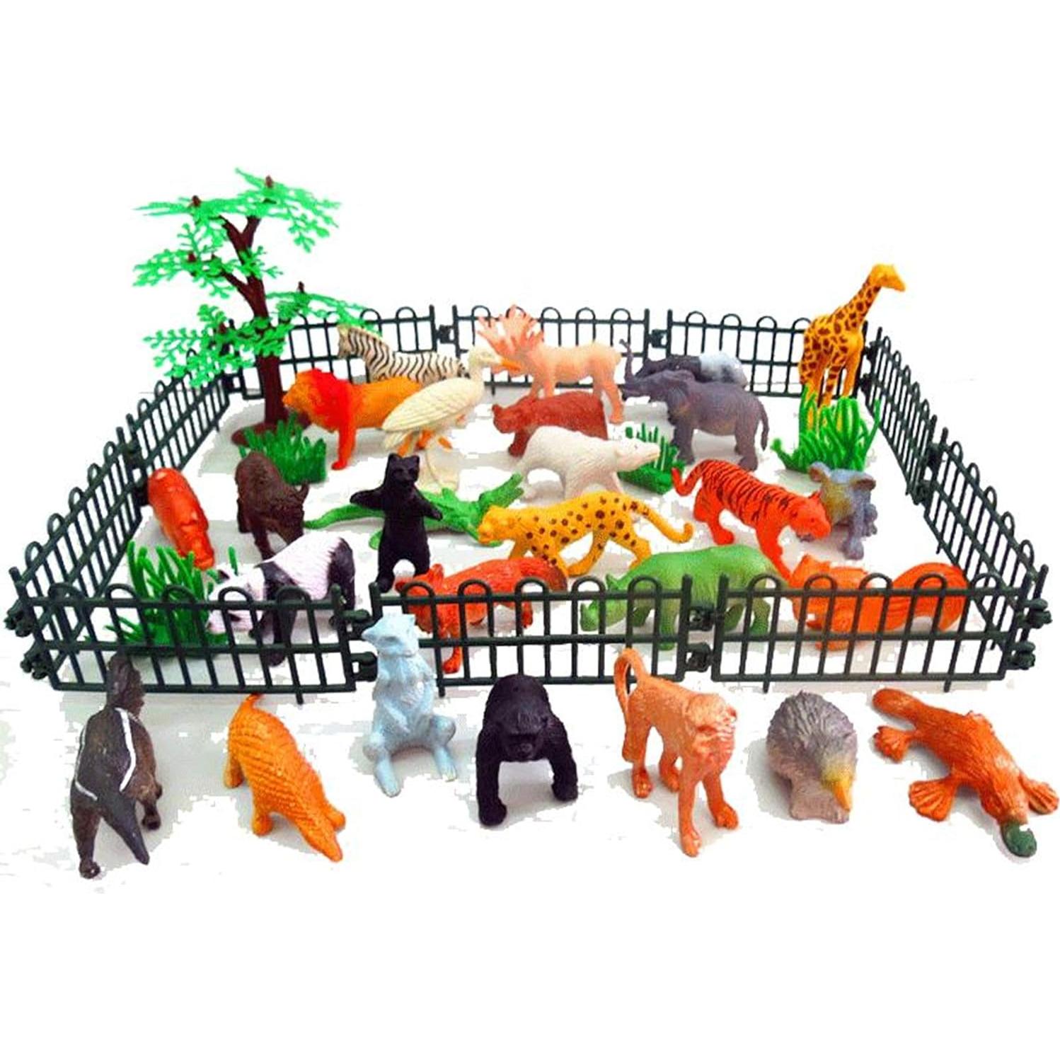 BAIVYLE 53 Figuras de Animales Safari Plástico Educativas 5.6 cm