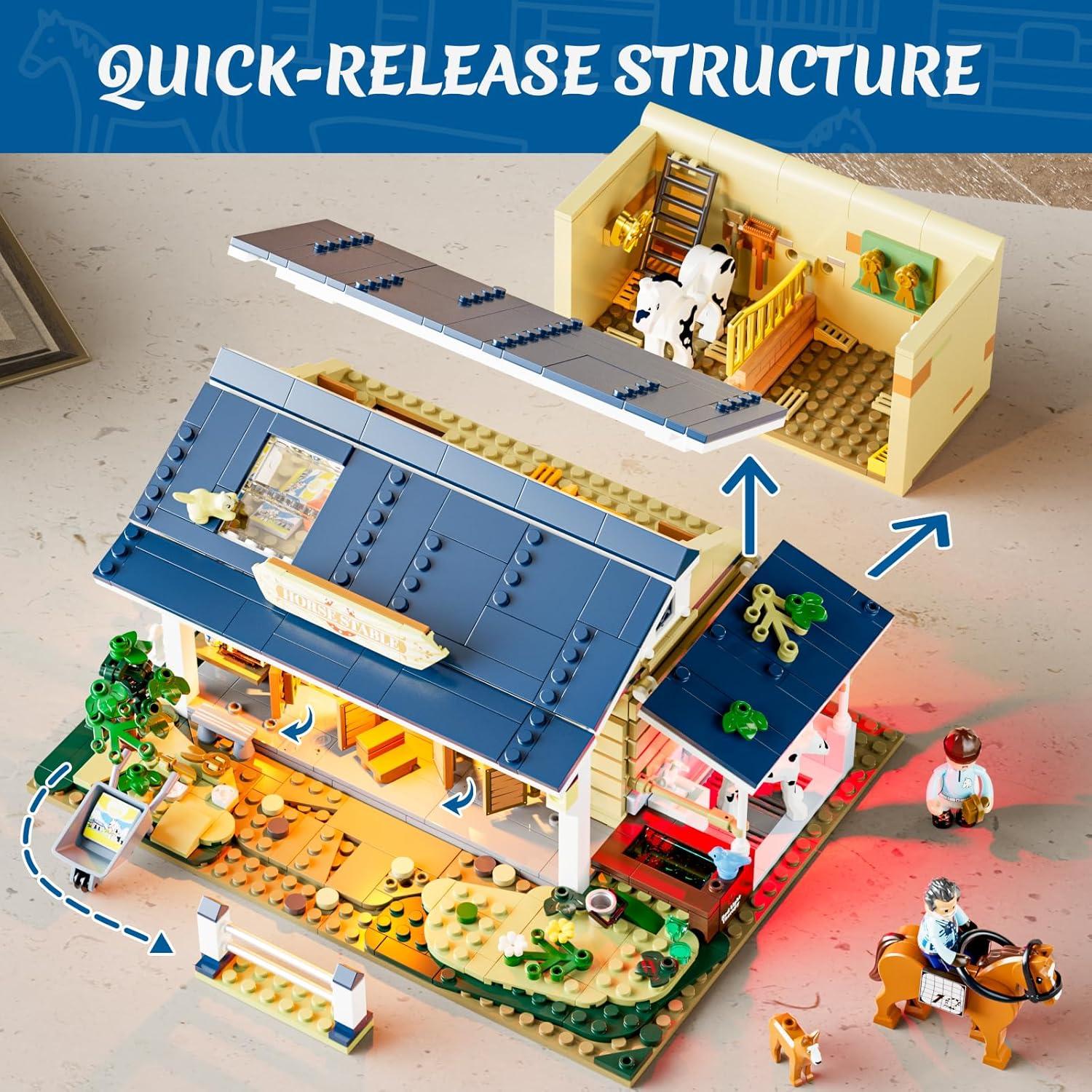 Set de Bloques de Construcción Iluminados FUNWHOLE 973 Pcs