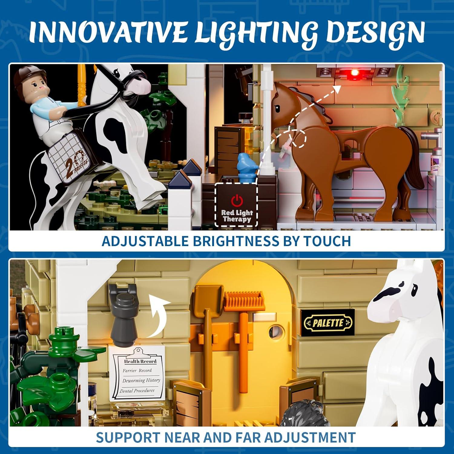 Set de Bloques de Construcción Iluminados FUNWHOLE 973 Pcs